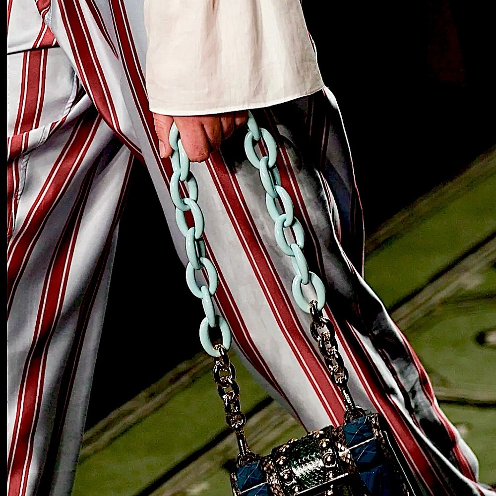BURBERRY Relaxed Fit Striped Silk & Cotton Blazer, Runway (Fall 2016) 💯Authentic - Picture 12 of 16